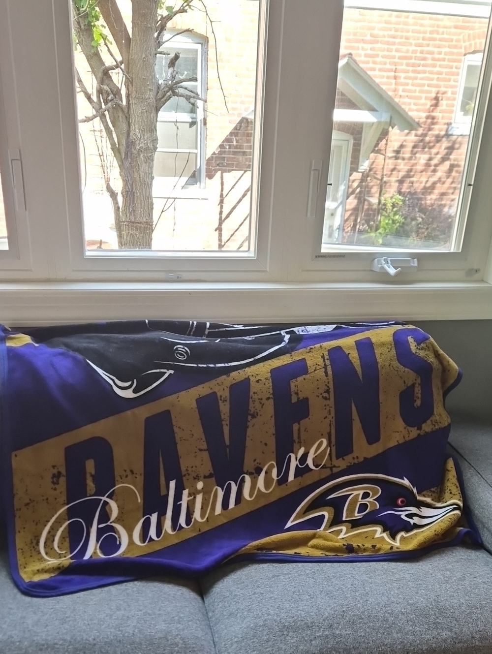 Throw Blanket - Purple and Gold NFL Team Bedding